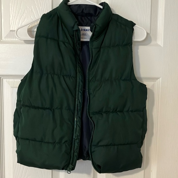 Old Navy Kids Puffer Vest - Dark Green - Picture 1 of 2